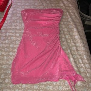 Princess Polly dress, size 2, sparkly pink color.
